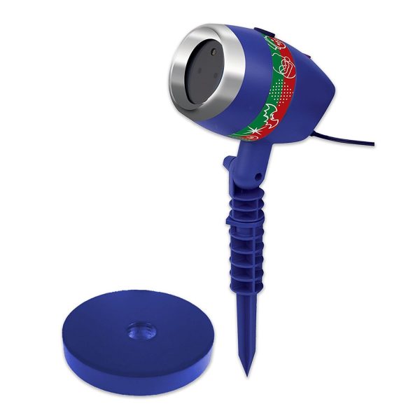 Projetor de Luz Laser Natalina Vermelho e Verde com Movimento 6 Temas Projetor de Luz Laser Natalina Vermelho e Verde com Movimento 6 Temas