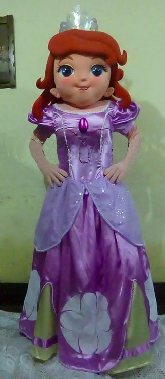 Mascote Princesa Sofia Luxo