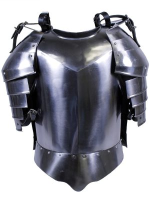 Armadura Medieval Grego Romano Metal Colecionador Prata