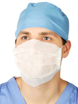 Máscara e Touca Médico Doutor Cirurgião Adulto