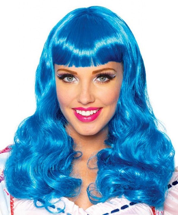 Peruca Adulto Azul Katy Perry Clássica Peruca Adulto Azul Katy Perry Clássica