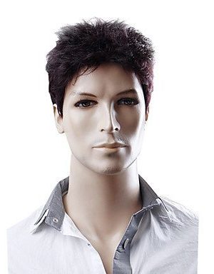 Peruca Adulto Masculina com Fibra Sintética Natural curto