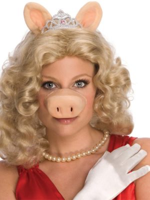 Peruca Adulto Muppets Vila Sésamo Miss Piggy Porca Peruca Adulto Muppets Vila Sésamo Miss Piggy Porca