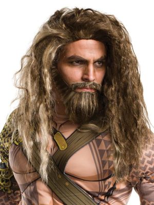 Peruca Aquaman A Origem da Justiça Adulto Luxo