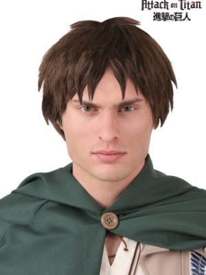 Peruca Attack on Titan Eren Adulto Luxo Peruca Attack on Titan Eren Adulto Luxo