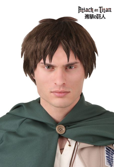 Peruca Attack on Titan Eren Adulto Luxo Peruca Attack on Titan Eren Adulto Luxo