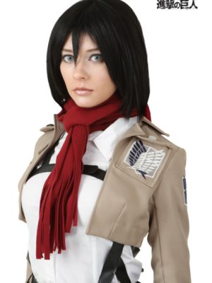 Peruca Attack on Titan Mikasa Adulto Luxo Peruca Attack on Titan Mikasa Adulto Luxo