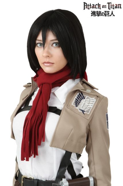 Peruca Attack on Titan Mikasa Adulto Luxo Peruca Attack on Titan Mikasa Adulto Luxo