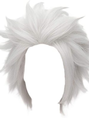 Peruca Branca de Cabelo Espetado Peruca Branca de Cabelo Espetado