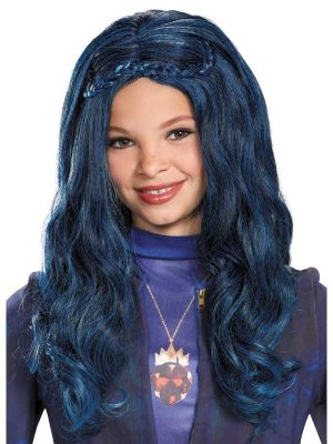 Peruca Descendentes Disney Evie Infantil Luxo