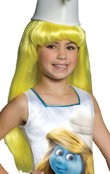 Peruca Infantil Smurfete Amarela do Smurfs Luxo Peruca Infantil Smurfete Amarela do Smurfs Luxo