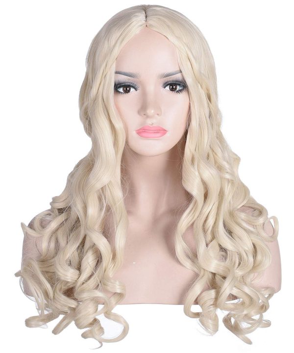 Peruca loira Deusa Mística Daenerys Targaryen Luxo