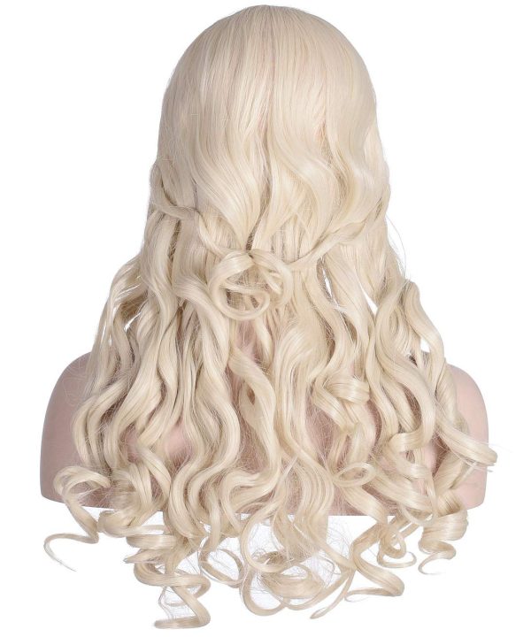 Peruca loira Deusa Mística Daenerys Targaryen Luxo