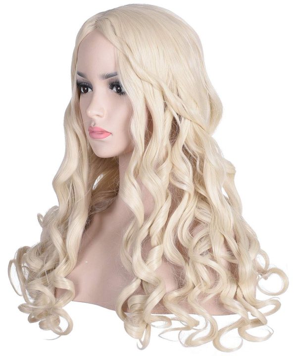 Peruca loira Deusa Mística Daenerys Targaryen Luxo