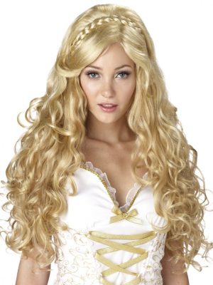 Peruca loira Deusa Mística Luxo Peruca loira Deusa Mística Luxo