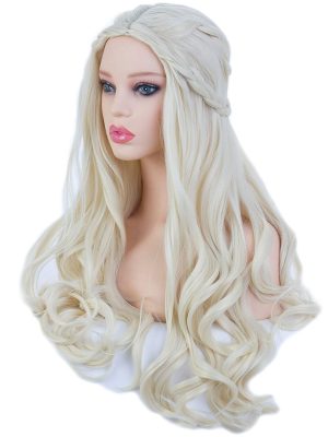 Peruca loira Deusa Mística Luxo Daenerys Targaryen Peruca loira Deusa Mística Luxo Daenerys Targaryen