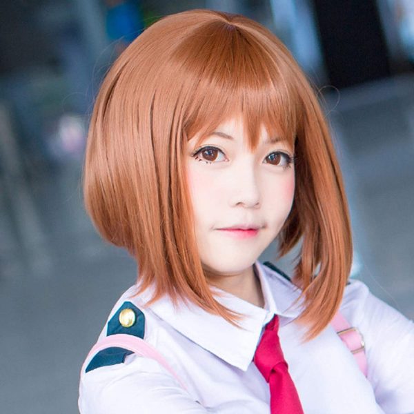 Peruca Naruto Luxo Cosplay Ochako Peruca Naruto Luxo Cosplay Ochako