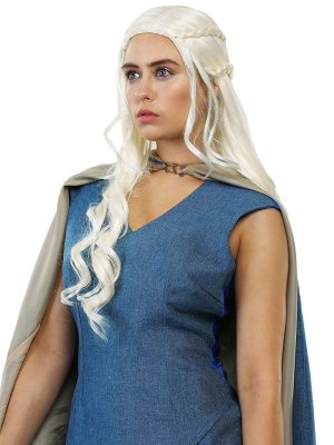 Peruca Rainha dos Dragões Daenerys Targaryen Khaleesi Game of Thrones Peruca Rainha dos Dragões Daenerys Targaryen Khaleesi Game of Thrones