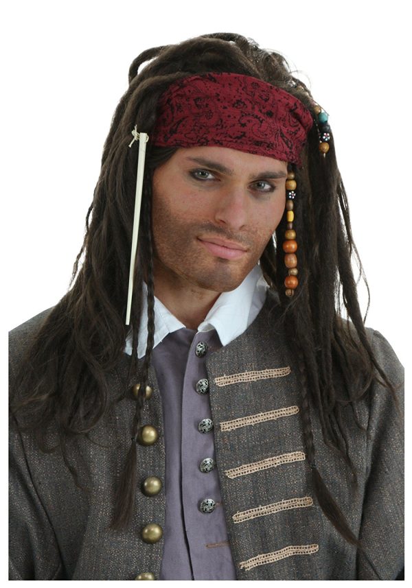Peruca de Pirata Autentica Peruca de Pirata Autentica