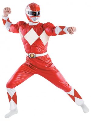 Fantasia Adulto Power Rangers Vermelho Luxo Fantasia Adulto Power Rangers Vermelho Luxo