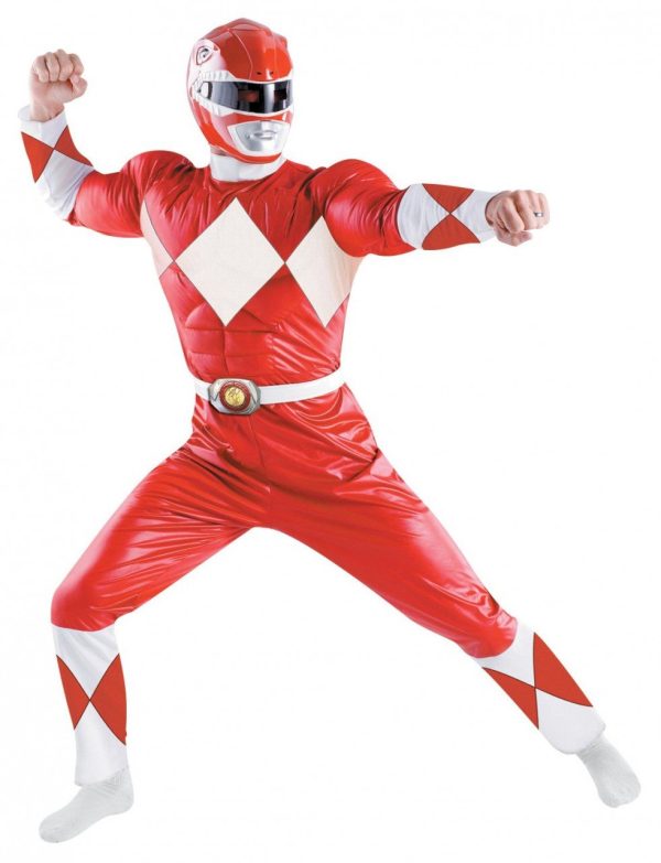 Fantasia Adulto Power Rangers Vermelho Luxo Fantasia Adulto Power Rangers Vermelho Luxo
