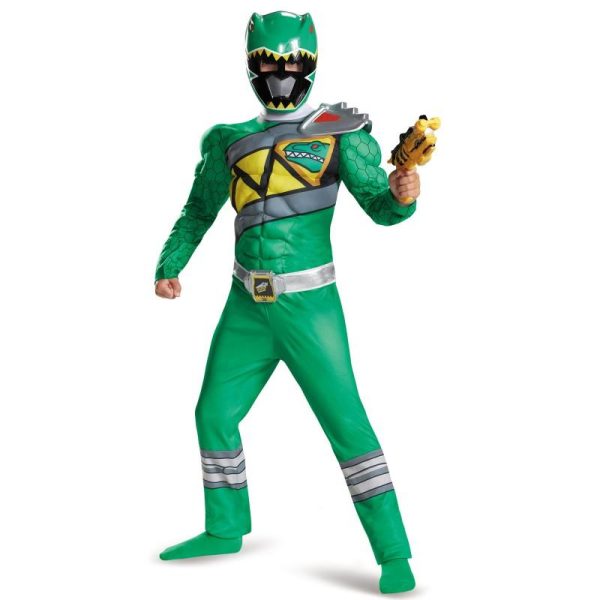 Fantasia Power Rangers Dino Charge Verde Luxo Fantasia Power Rangers Dino Charge Verde Luxo