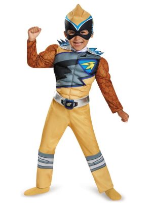 Fantasia Power Rangers Dino Charger Amarelo Infantil Fantasia Power Rangers Dino Charger Amarelo Infantil