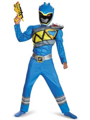 Fantasia Power Rangers Dino Charger Azul Luxo Fantasia Power Rangers Dino Charger Azul Luxo