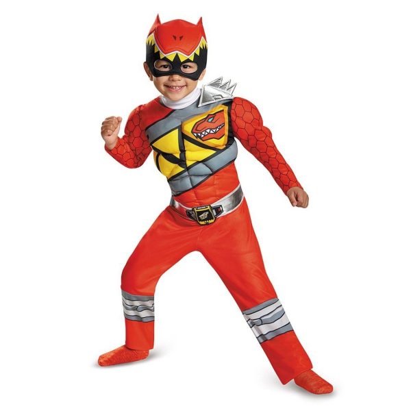 Fantasia Power Rangers Dino Charger Vermelho Infantil Fantasia Power Rangers Dino Charger Vermelho Infantil