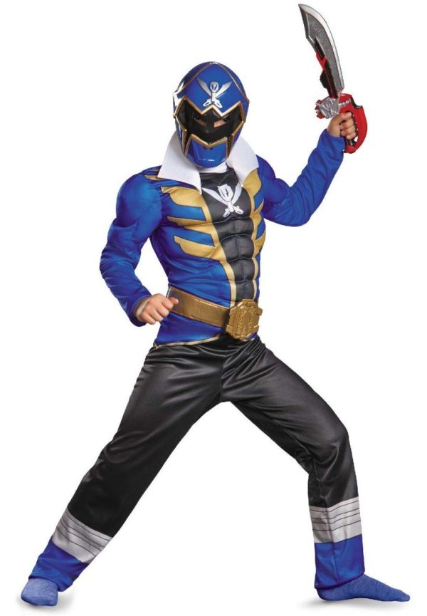 Fantasia Power Rangers Super Megaforce Azul Infantil
