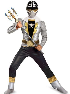 Fantasia Power Rangers Super Megaforce Prata Infantil Fantasia Power Rangers Super Megaforce Prata Infantil