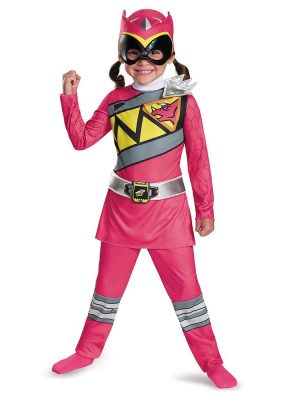 Fantasia Power Rangers Dino Charger Rosa Infantil Fantasia Power Rangers Dino Charger Rosa Infantil
