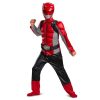 Fantasia Power Rangers Morfador Vermelho Luxo Infantil
