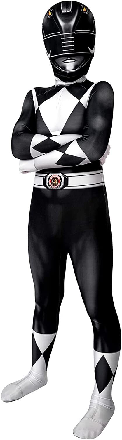 Fantasia Power Rangers Preta Infantil Luxo Fantasia Power Rangers Preta Infantil Luxo
