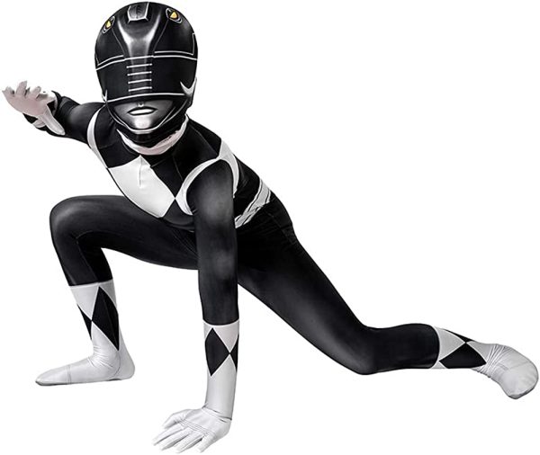 Fantasia Power Rangers Preta Infantil Luxo Fantasia Power Rangers Preta Infantil Luxo