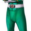 Fantasia Power Rangers Verde Infantil Luxo