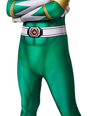 Fantasia Power Rangers Verde Infantil Luxo Fantasia Power Rangers Verde Infantil Luxo