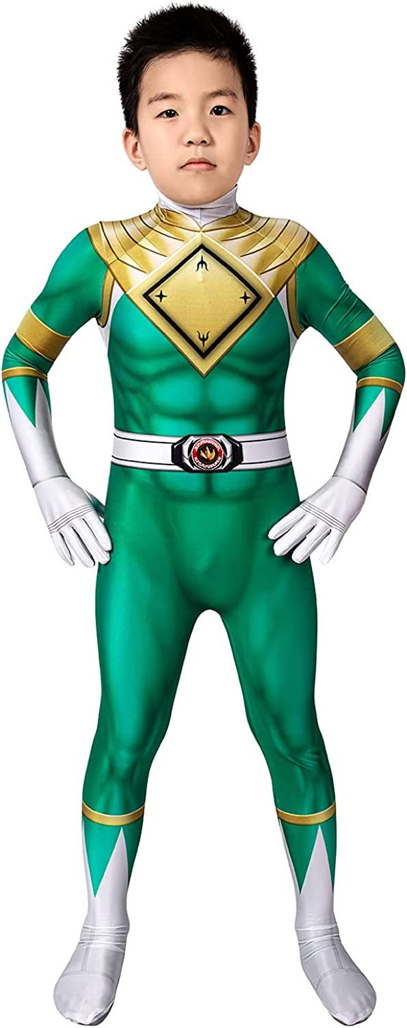 Fantasia Power Rangers Verde Infantil Luxo Fantasia Power Rangers Verde Infantil Luxo