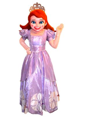 Mascote Princesa Sofia Luxo Novo Mascote Princesa Sofia Luxo Novo