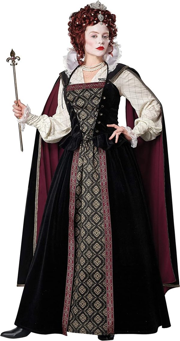 Fantasia Rainha Elizabeth Elizabethan Adulto Luxo