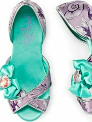 Sandália Pequena Sereia Ariel Luxo Infantil Cetin