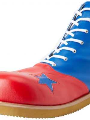 Sapato de Palhaço Azul e Vermelho com Estrela Sapato de Palhaço Azul e Vermelho com Estrela