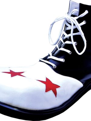 Sapato de Palhaço Preto e Branco com Estrela Sapato de Palhaço Preto e Branco com Estrela