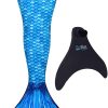 Cauda Sereia Luxo Infantil Azul