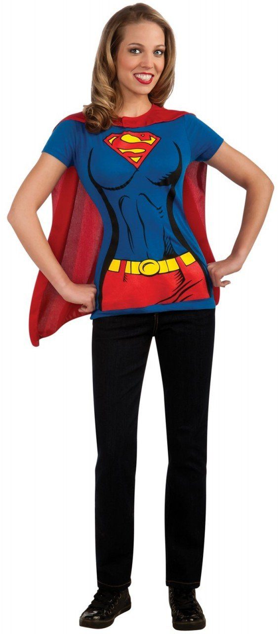 Camiseta Adulto da Super Girl Super Garota Camiseta Adulto da Super Girl Super Garota