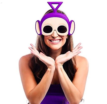 Óculos do Teletubbies Tinky Winky Óculos do Teletubbies Tinky Winky