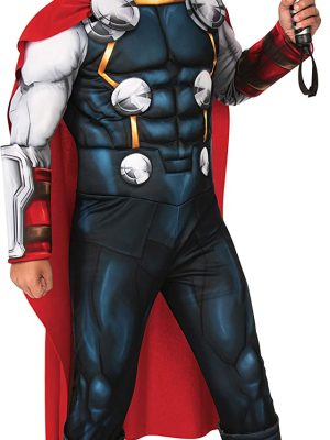 Fantasia Infantil Thor com Músculos Avengers Luxo Fantasia Infantil Thor com Músculos Avengers Luxo