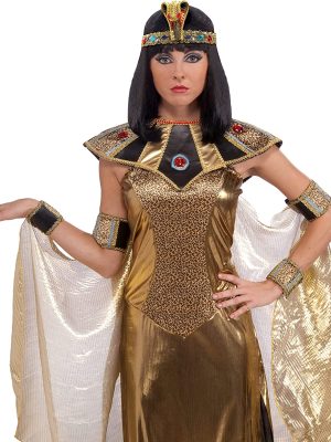 Enfeite de Cabeça Cleópatra Egípcio Dourado
