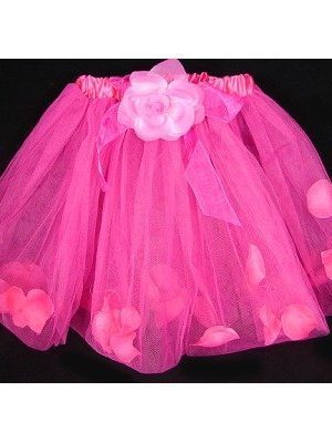 Fantasia Infantil Tutu de Tule Floral Pink Fantasia Infantil Tutu de Tule Floral Pink