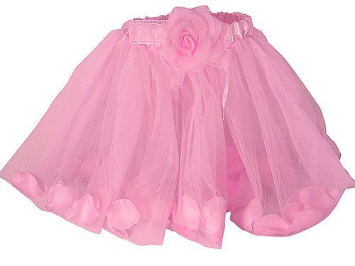 Fantasia Infantil Tutu de Tule Floral Rosa Fantasia Infantil Tutu de Tule Floral Rosa